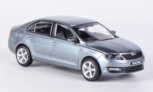 Skoda Rapid, anthrazit , 2012, Modellauto, Abrex 1:43 von Skoda