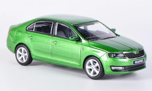 Skoda Rapid, met.-grün , 2012, Modellauto, Abrex 1:43 von Skoda