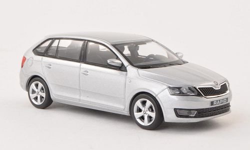 Skoda Rapid Spaceback, silber , 2013, Modellauto, Fertigmodell, Abrex 1:43 von Skoda