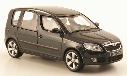 Skoda Roomster, met.-dkl.-grün, 2006, Modellauto, Abrex 1:43 von Skoda