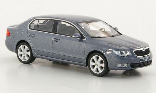 Skoda Superb II, met.-grau, Modellauto, Fertigmodell, Abrex 1:43 von Skoda