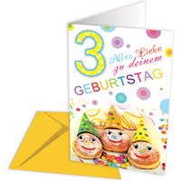 Geburtstagskarte zum 3. Geburtstag von Skorpion GmbH