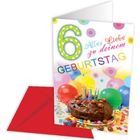 Geburtstagskarte zum 6. Geburtstag von Skorpion GmbH