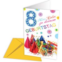 Geburtstagskarte zum 8. Geburtstag von Skorpion GmbH