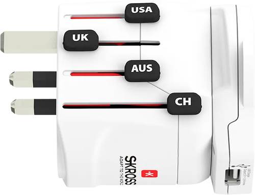 Skross 1.302539 Reiseadapter Pro World & USB von Skross