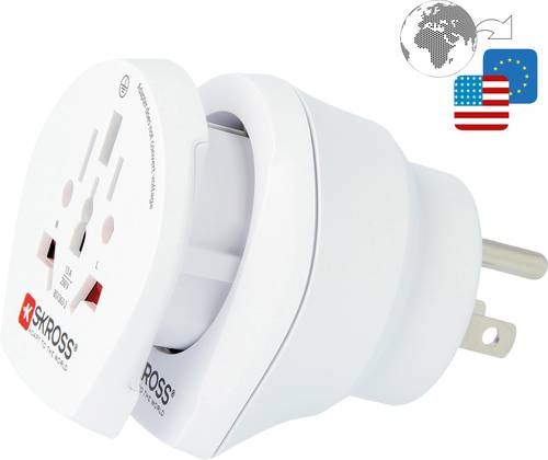 Skross 1.500204-E Reiseadapter CO W to USA von Skross