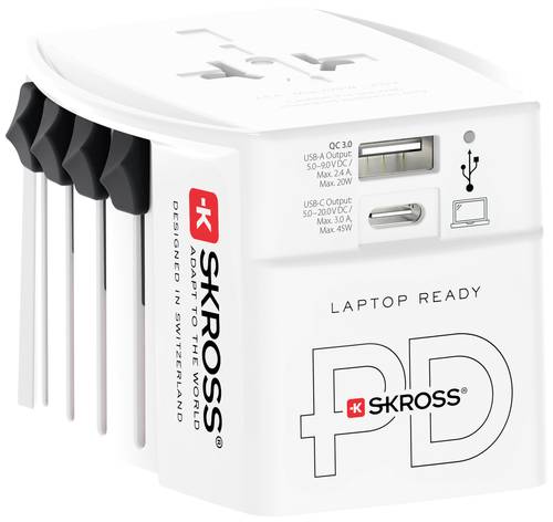 Skross 1302975 Reiseadapter MUV AC45PD von Skross