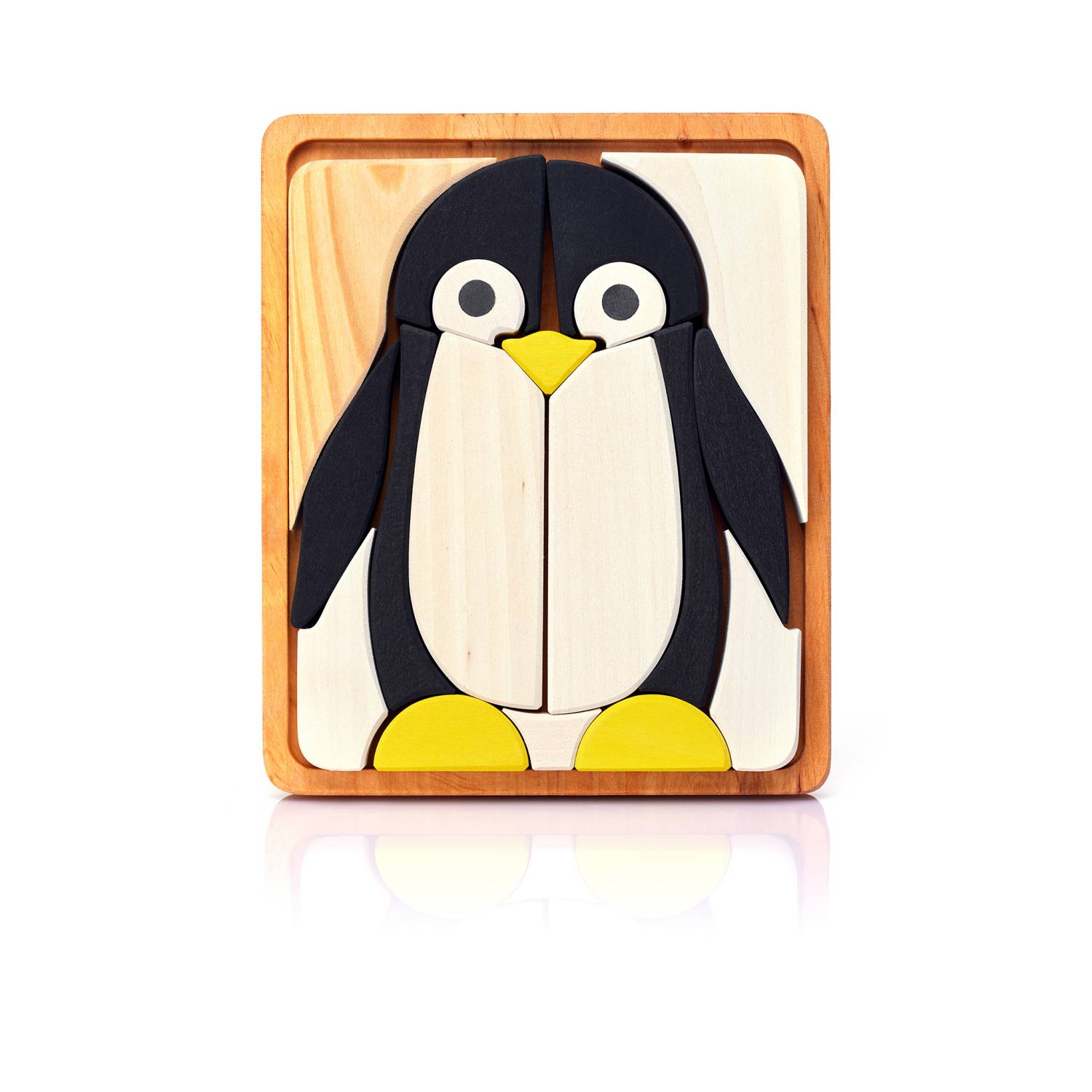 Skule Holzpuzzle Pinguin - Beige Skule Holzpuzzle Pinguin - Beige von Skule