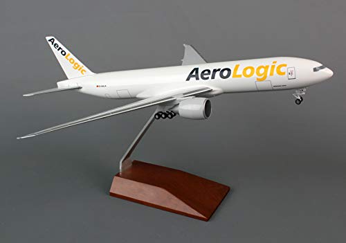 Sky Marks Hogan Wings Boeing 777F AeroLogic 1:200, Kunststoff, SCULPTURE, Sculpture, 5211996031, 360517031, silver von Sky Marks