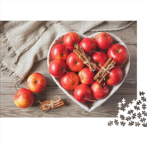 Apfel 1000 Teilefür Erwachsene TeensImpossible Puzzle Apfel Herausforderndes Spaß Familien Puzzles Einzigartiges Geschenk Holzspielzeug 1000pcs (75x50cm) von SkyClouf