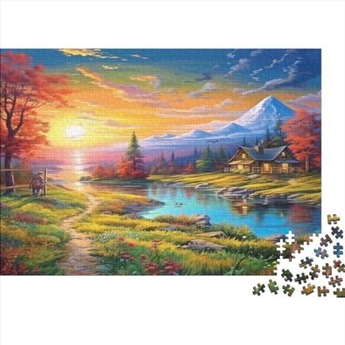 Magischer Wald 1000 Teilefür Erwachsene TeensImpossible Puzzle Magischer Wald Herausforderndes Home Dekoration Puzzle Geschenk Spielzeug Moderne Wohnkultur 1000pcs (75x50cm) von SkyClouf