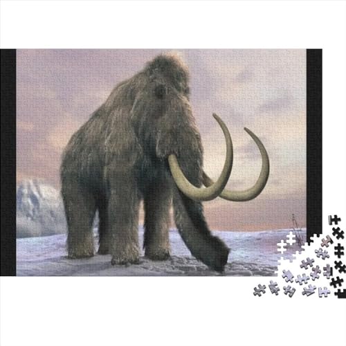 Mammut 1000 Teilefür Erwachsene TeensImpossible Puzzle Mammut Geschicklichkeits Spiel Home Dekoration Puzzle Einzigartiges Geschenk Moderne Wohnkultur 1000pcs (75x50cm) von SkyClouf