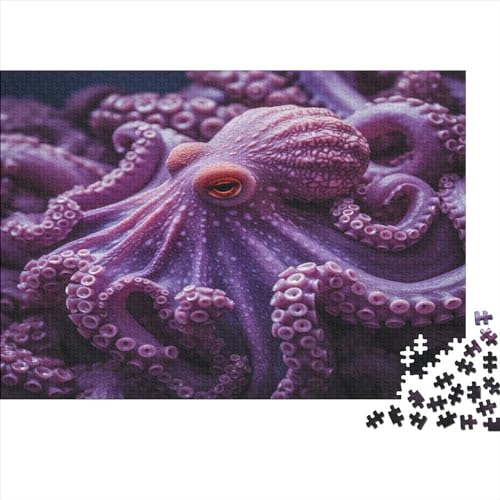 Oktopus 1000 Teilefür Erwachsene TeensImpossible Puzzle Oktopus Herausforderndes Wohnkultur Puzzle Geschenk Moderne Wohnkultur 1000pcs (75x50cm) von SkyClouf