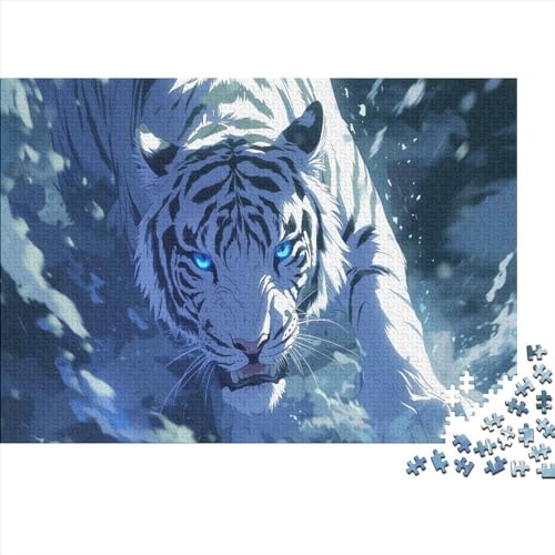 Tiger 1000 Teilefür Erwachsene TeensImpossible Puzzle Tiger Für Die Ganze Familie Home Dekoration Puzzle Einzigartiges Geschenk Moderne Wohnkultur 1000pcs (75x50cm) von SkyClouf