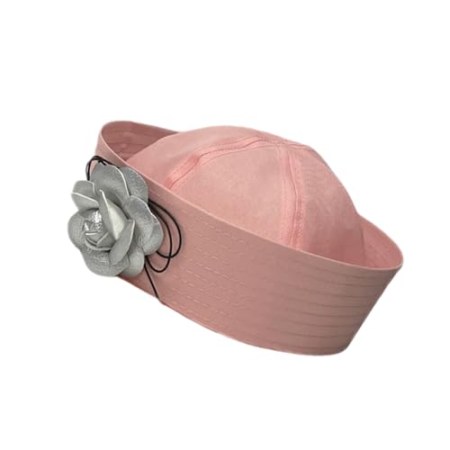 SkyPOOU 3D Rose Kapitän Hüte Mädchen Matrosen Kostüm für Maskeraden Party Rose Hut Dress Up von SkyPOOU