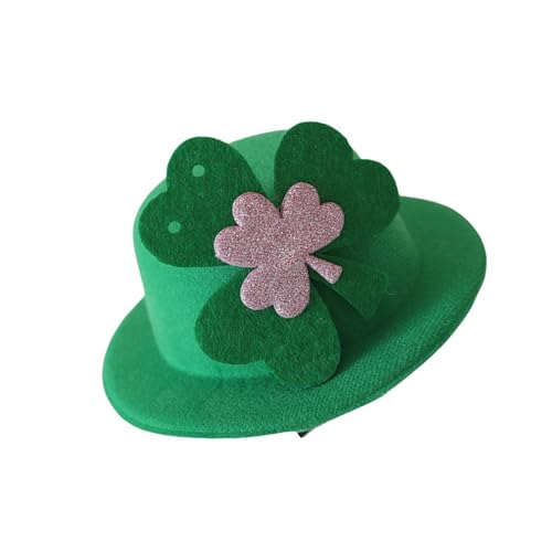 SkyPOOU StPatricks Day grüner Zylinderhut Haarspange Festival Irish National Day Kostüm Zubehör Hut für Feiern und Partys.Grüner Hut.ca. 13,5 x 9 cm von SkyPOOU