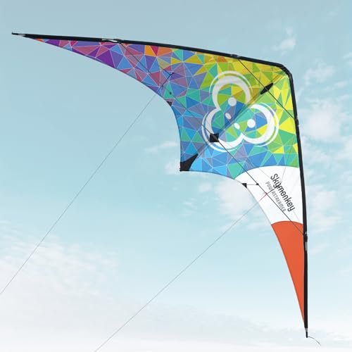 Skymonkey Powerstreamer XXL Lenkdrachen (2-Leiner) - Rainbow von Skymonkey