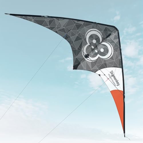 Skymonkey Powerstreamer XXL Lenkdrachen (2-Leiner) - thundergrey von Skymonkey