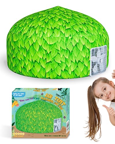 Skywin Luftzelt-Spielhaus für Kinder (Blatt) – 160 x 101 cm, aufblasbares Kinderzelt, lässt sich in Sekunden aufbauen und verstauen (Ventilator nicht im Lieferumfang enthalten) von Skywin