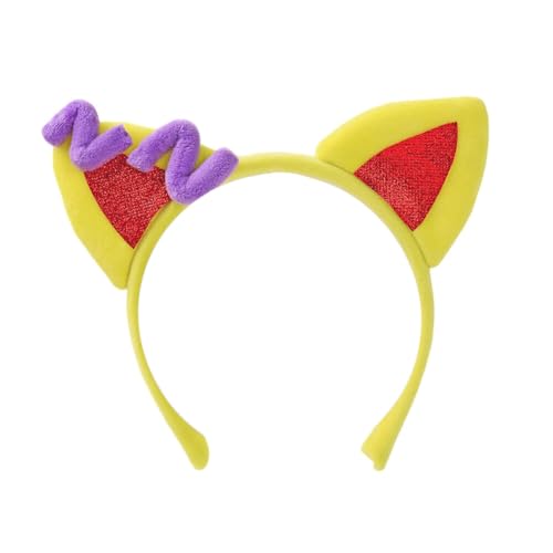 Slakerbe Katzenohren Haarreif,Katzen Stirnband Katzenohren Haarbänder Haarschmuck Katze Ohren Headband Katzenohren Haarreifen Kopfband Kostüm Zubehör für Halloween Party Geburtstag von Slakerbe