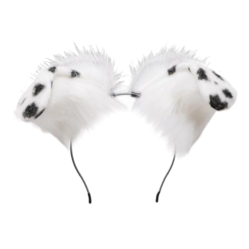 Slakerbe Plüsch-Stirnbänder, handgefertigte flauschige Ohren, Unisex-Accessoire festliches von Slakerbe
