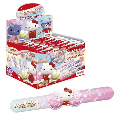 Slap Snap Bands Armbänder Hello Kitty XXL Pack - 24x Schnapparmbänder Kinder mit HELLO KITTY Motiv, Klatscharmband Kinder von Slap Snap Bands