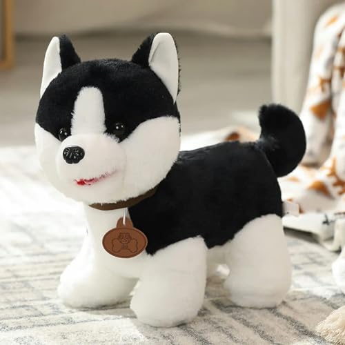 Hund Plüschtiere süßes Haustier Husky Bulldogge Shiba Inu Flauschige Puppe Geburtstagsgeschenk für Kinder 50cm 5 von SldJa