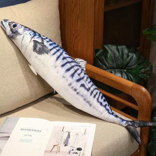 Seefisch Plüsch Spielzeug Puppe Lachs Saury Puppe Kreatives Kissen Kissen Puppe Ornament Kindergeburtstagsgeschenk 40CM 2 von SldJa