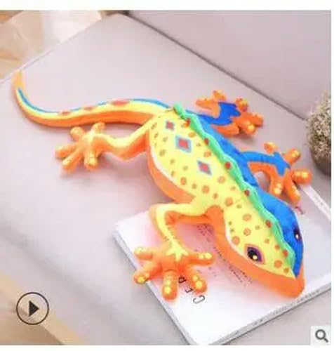 SldJa Cartoon Gecko Kinder Plüschtier, Weihnachtsgeburtstagsgeschenk für Jungen und Mädchen 80cm 2 von SldJa
