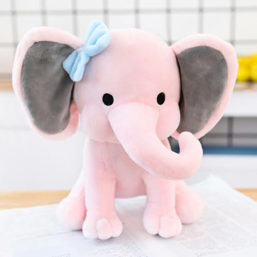 SldJa Cartoon süße Elefant Puppe Kinder Tier Plüsch Spielzeug, Geburtstagsgeschenke 25cm 1 von SldJa