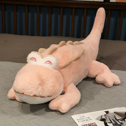 SldJa Kawaii Cartoon Krokodil Liegendes Plüschkissen Niedliches Krokodil Weichtier Spielzeug Cartoon Plüsch Puppe Kinder Mädchen Geschenk 110cm 2 von SldJa