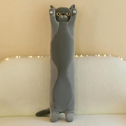 SldJa Kawaii Katze Plüschtier Niedliches Tier Katze Soft Doll Kindergeburtstag Weihnachten Dekoratives Geschenk 130cm 2 von SldJa