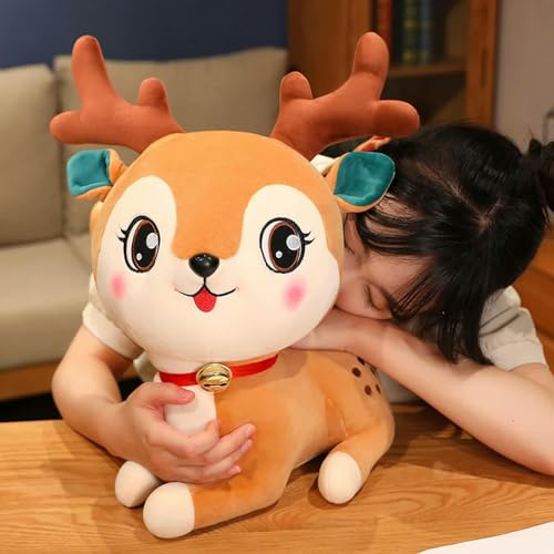 SldJa Kawaii Sika Hirsch Plüsch Spielzeug Plüsch Cartoon Tier Elch Kissen Weihnachtsfeier Geschenk Geburtstag 23cm 1 von SldJa