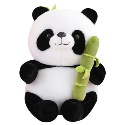 SldJa Kawaii Tier Plüsch Spielzeug Niedliche lebensechte Panda Bambus Plüsch Puppe Geburtstagsgeschenke für Kinder Jungen Mädchen 35cm 1 von SldJa