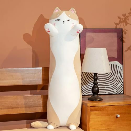 SldJa Kawaii weiche Lange Katze Kissen Plüschtier Nickerchen Kissen Zuhause Kissen Junge Mädchen Geburtstagsgeschenk süßes Plüschtier 110cm 3 von SldJa