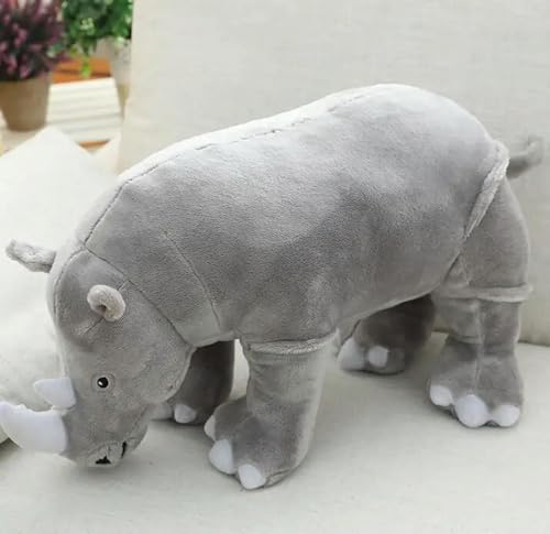 SldJa Kreatives Nashorn Plüschtier Niedliches Tier Plüsch Puppe Kinder Weihnachten Geburtstagsgeschenk 40cm 1 von SldJa