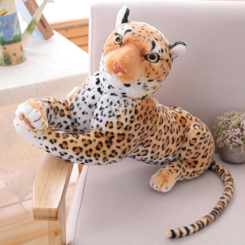 SldJa Leopard Puppe Cartoon Tier weiches Plüschtier Kissen, Kinder Geburtstagsgeschenk 110cm 1 von SldJa