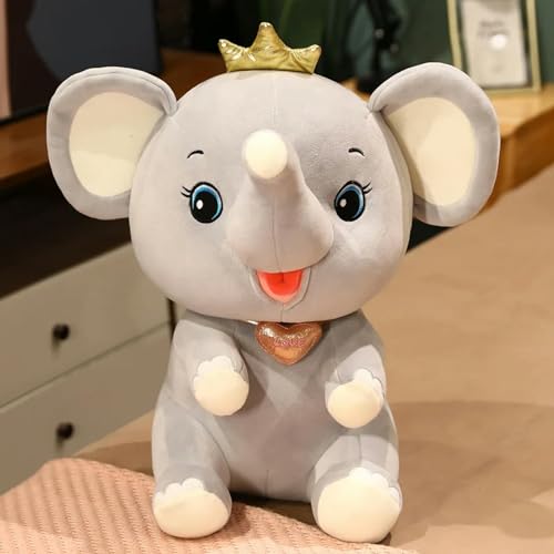 SldJa Niedliche weiche Kawaii Krone Elefant Plüsch Spielzeug Puppe Tier Freundin Geschenk Geburtstag 60cm 1 von SldJa