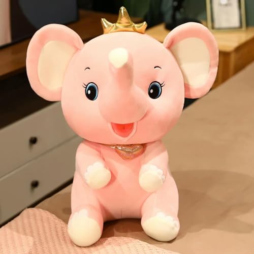 SldJa Niedliche weiche Kawaii Krone Elefant Plüsch Spielzeug Puppe Tier Freundin Geschenk Geburtstag 60cm 2 von SldJa