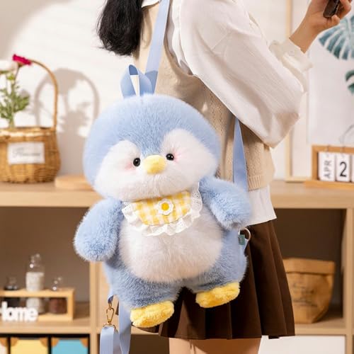 SldJa Niedlicher Pinguin Rucksack Weiches Tier Plüsch Spielzeug Mädchen Kinder Geburtstagsgeschenk 45cm 2 von SldJa