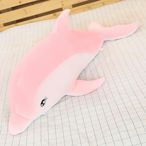 SldJa Niedliches weiches Delfin Plüschtier Meerestier für Freundin Kinder Geschenk Geburtstag 120cm 2 von SldJa