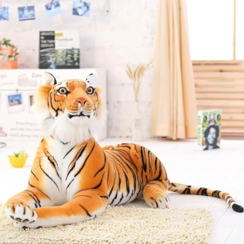 SldJa Plüschtier Tiger Plüsch lebensechter Tiger Spielzeug Tier Kinder Spielzeug Geschenk für Kinder Geburtstag 30cm 2 von SldJa