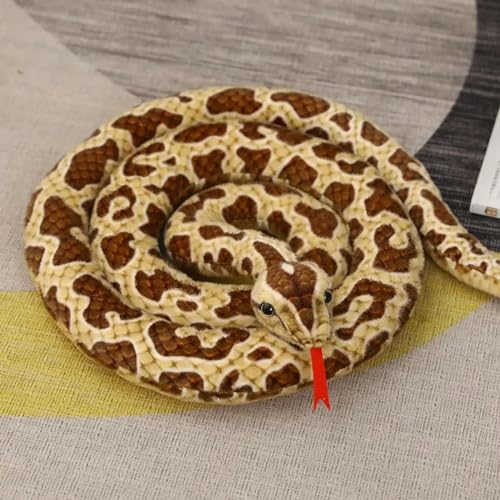 SldJa Riesenschlange Plüschtier goldene Python Plüsch Schlange Plüschtier Kinder Junge Geschenke Wohnkultur Geburtstagsgeschenke 300cm 2 von SldJa