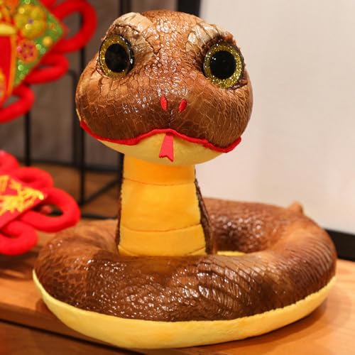 SldJa Schlangenpuppe Plüschtiere chinesisches Tierkreiszeichen Schlange Jahr Maskottchen Puppe Puppe Geschenk Kindergeburtstagsgeschenk 20CM 3 von SldJa