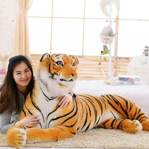 SldJa Tiger Plüschtier Puppe Puppe niedliche große Tiger Puppe Kissen Kinder Geburtstagsgeschenk 110CM 1 von SldJa