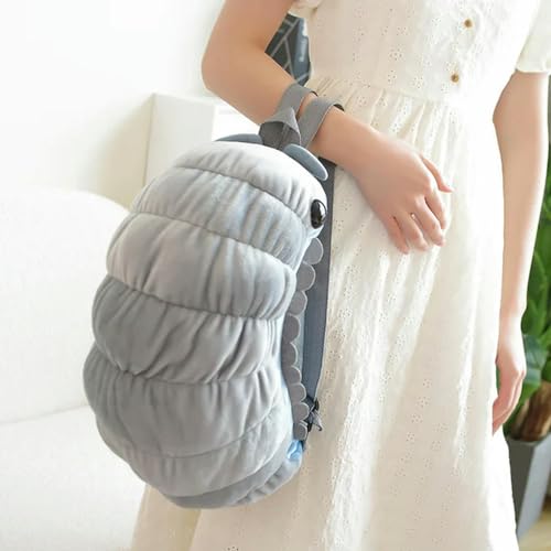 SldJa Wassermelone Wurm Plüsch Rucksack Spielzeug Plüsch weiches Tier Insekt Kissen Dekoration Rucksack Mädchen Junge Geburtstagsgeschenk 40cm 1 von SldJa