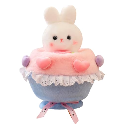 Super süßer Hasenstrauß Plüschtier Kawaii Blume Hase Puppe Plüschtier Mädchen Valentinstag Geburtstag 30cm 1 von SldJa