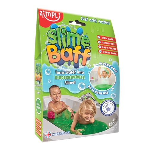 Zimpli Kids Slime Baff Schleimpulver für die Badewanne, 150 g, Grün von Zimpli Kids