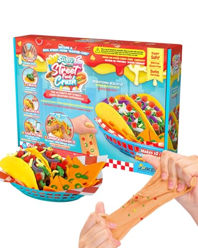 SLIMY Street Foodz Crush - Tacooz, Slime und Knete Kreativ-Set, Backspiel zum selber Mischen, Formen und Dekorieren, kreatives Gestalten für Kinder von Slimy