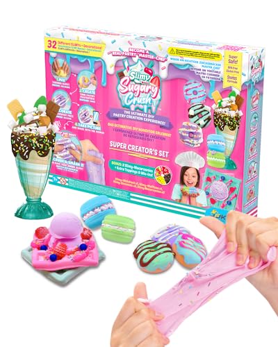 Slimy Sugary Crush - Super Creator's Set, Slime und Knete Kreativ-Set, Backspiel zum selber Mischen, Formen und Dekorieren, kreatives Gestalten für Kinder von Slimy